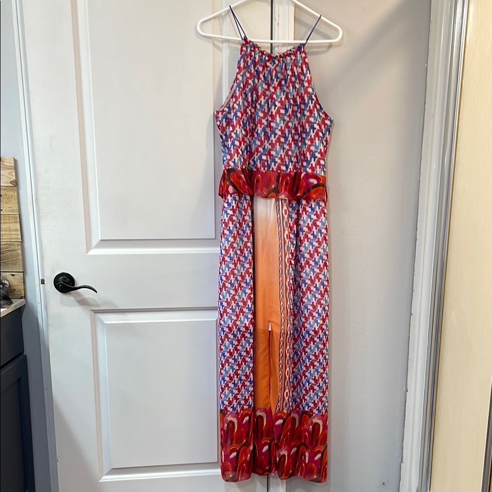 Colorful Geometric Maxi Dress